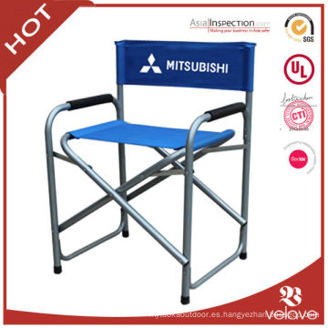 silla plegable de director de metal